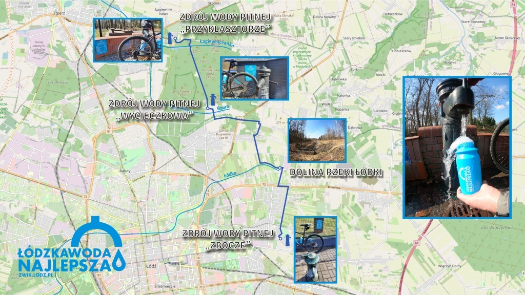 Mapka ze zdrojami rzek (fot. ZWIK) |wiadomości łódzkie | Łódź | TuŁódź