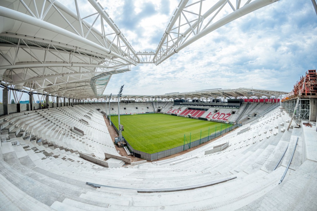 Stadion ŁKS-u. Budowa stadionu ŁKS Łódź [lipiec 2021] (fot. ŁKS Łódź)