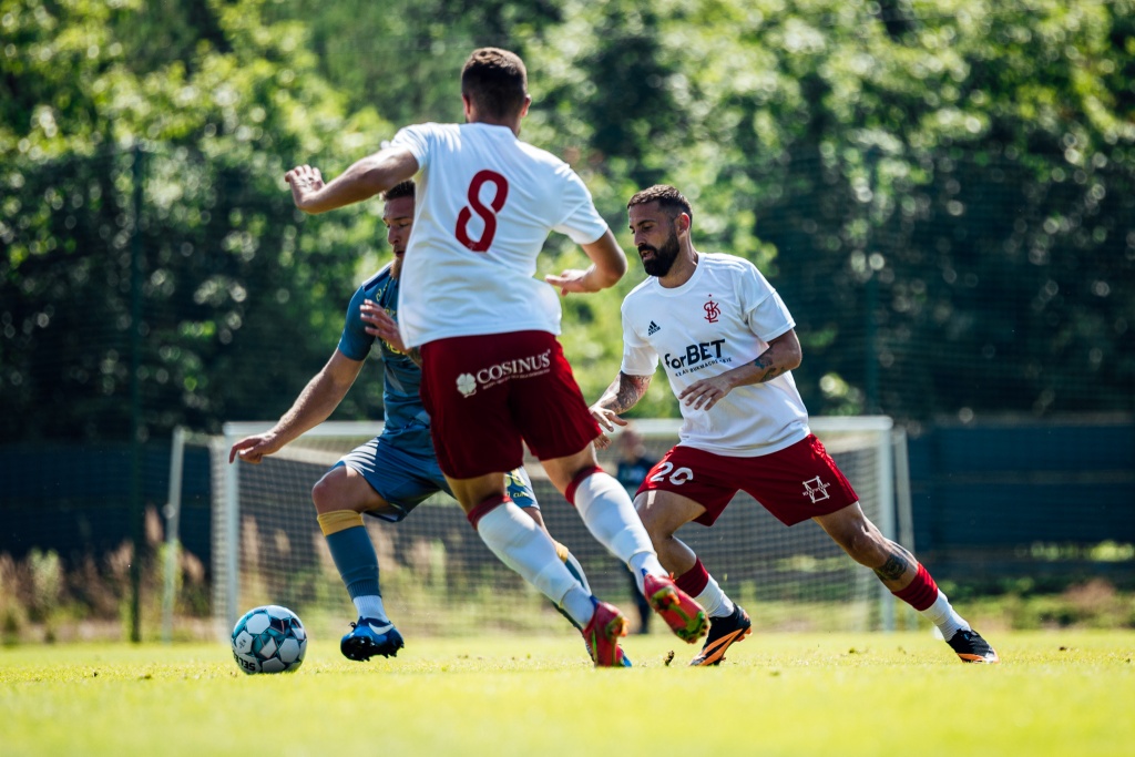 ŁKS Łódź kończy obóz w Woli Chorzelowskiej. Ostatni sparing Ełkaesiaków na zdjęciach (Fot. ŁKS Łódź/Cyfrasport)