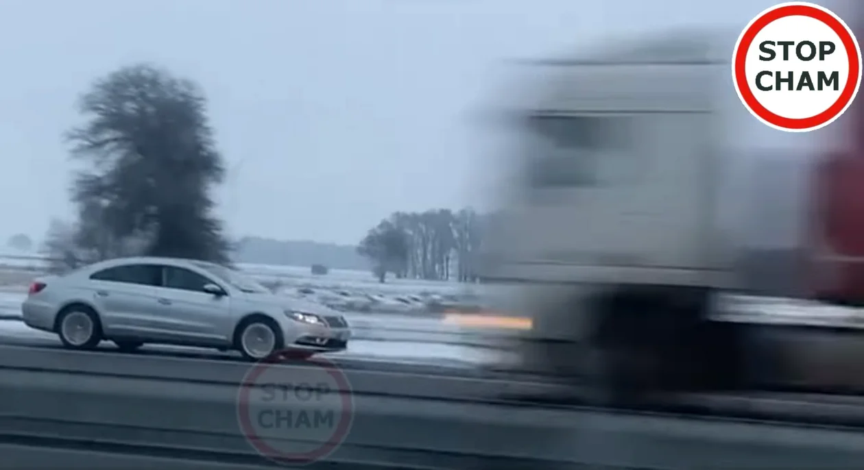 Gnał pod prąd na autostradzie A1 z Piotrkowa do Łodzi. Mamy nagranie [WIDEO] - Zdjęcie główne