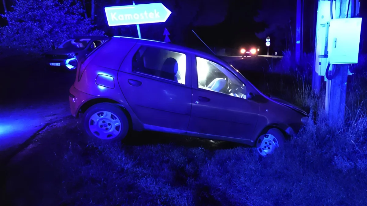 Kuriozalna ucieczka w woj. łódzkim. Wjechał do rowu i zbiegł z miejsca zdarzenia. Pijany jechał po papierosy