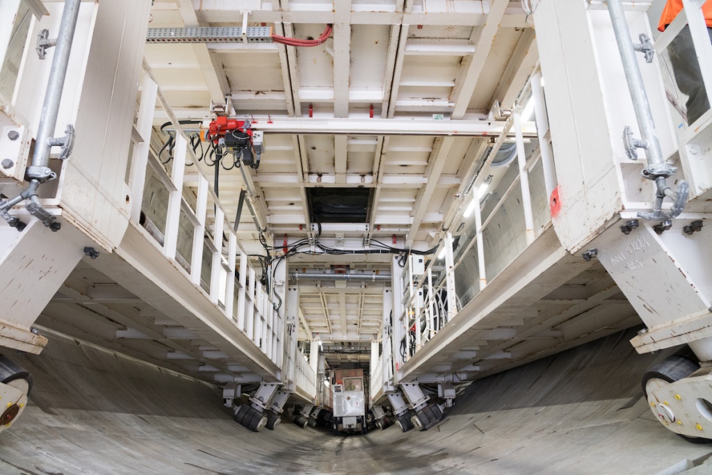 Tunel Łódź. Maszyna TBM zmierza w stronę dworca Łódź Fabryczna (fot. mat. prasowe / Grzegorz Biega)