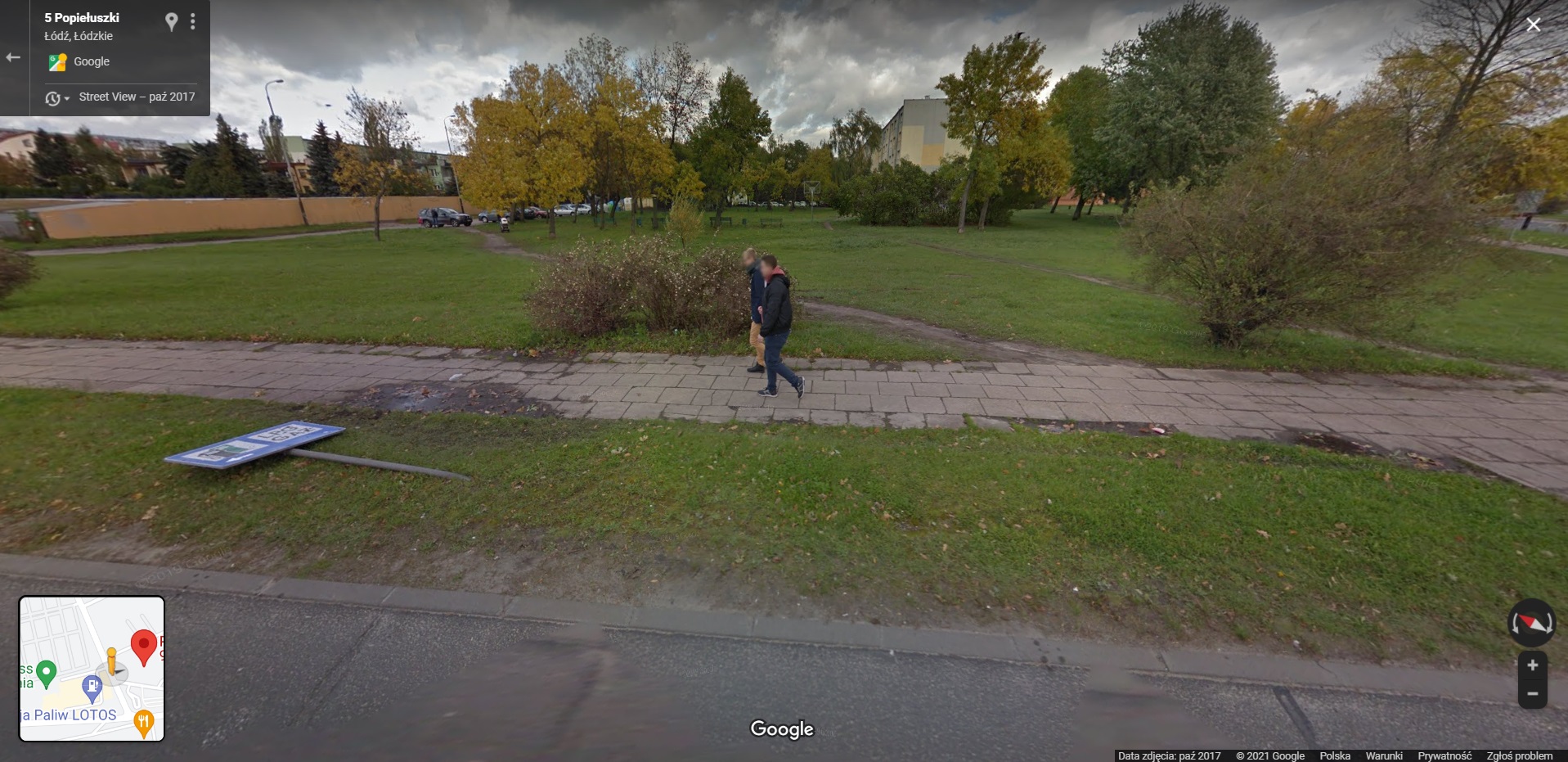 Mieszkańcy łódzkiego Polesia przyłapani przez Google Street View