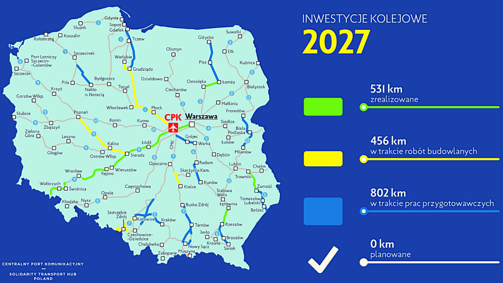 Poznaliśmy przebieg szybkiej kolei przez Łódź i województwo. Będzie też nowa linia tramwajowa [MAPY | WIDEO] - Zdjęcie główne