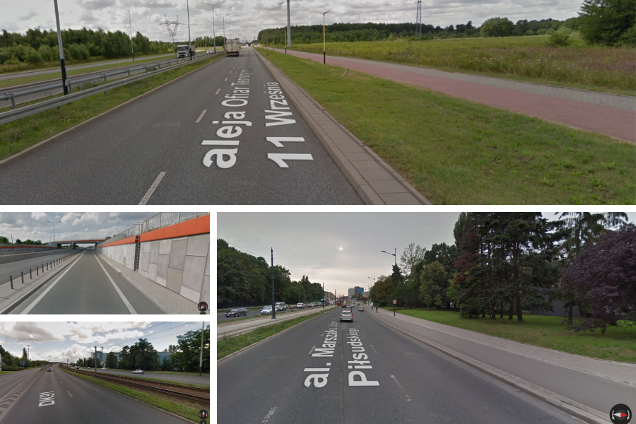 Na tych łódzkich ulicach kierowcy najczęściej przekraczają dozwoloną prędkość (fot. Google Street View)