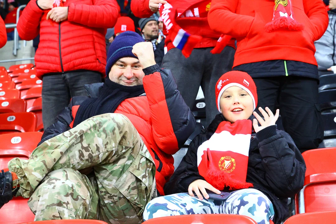 Kibice na meczu Widzew Łódź - Wisła Kraków [2.12.2021]