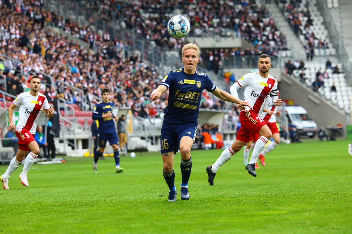 ŁKS Łódź - Arka Gdynia. Mecz 13. kolejki Fortuna 1 Ligi