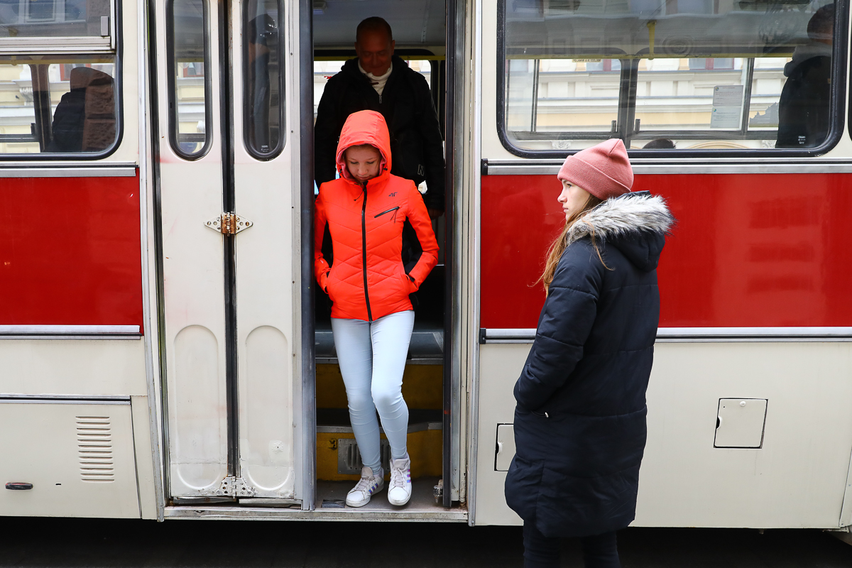 Najmłodszym mieszkańcom Łodzi szczególnie podobała się możliwość zwiedzenia starych tramwajów i autobusów