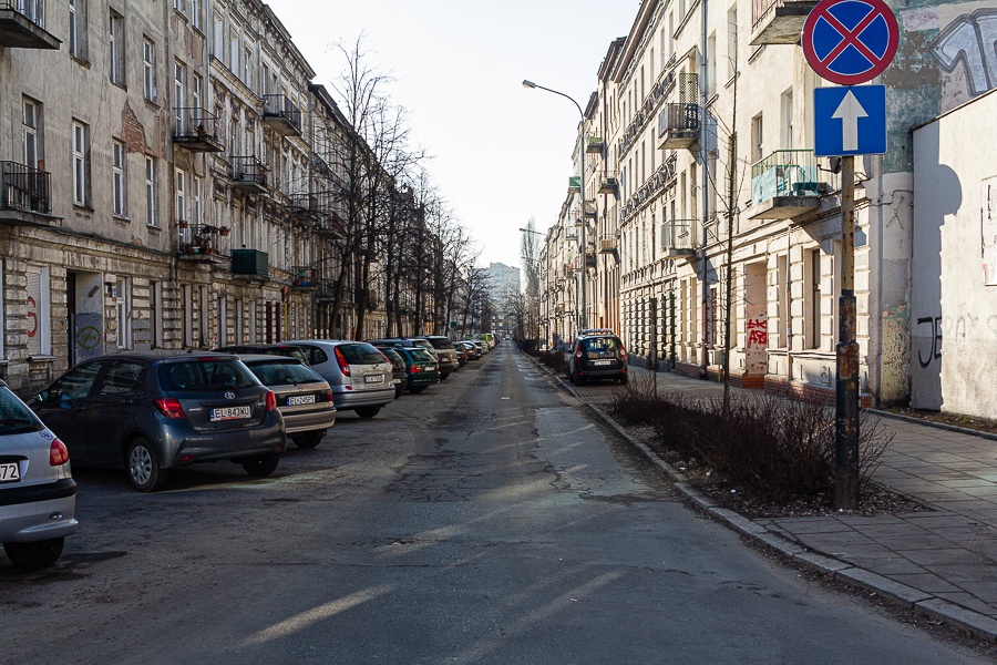 Łódź. Niebezpieczne ulice w Łodzi. Ulica Abramowskiego Łódź (fot. TuŁódź.pl)