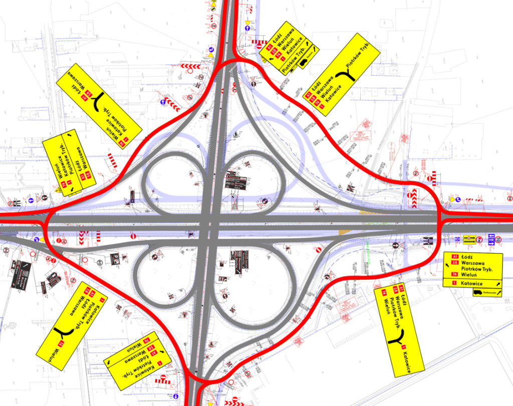 Zmiana organizacji ruchu na A1 w pobliżu Łodzi - Zdjęcie główne