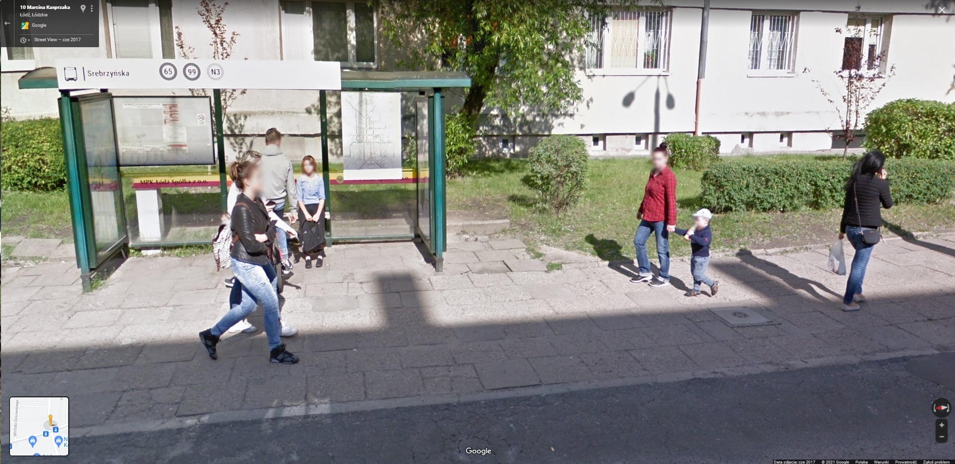 Mieszkańcy łódzkiego Polesia przyłapani przez Google Street View