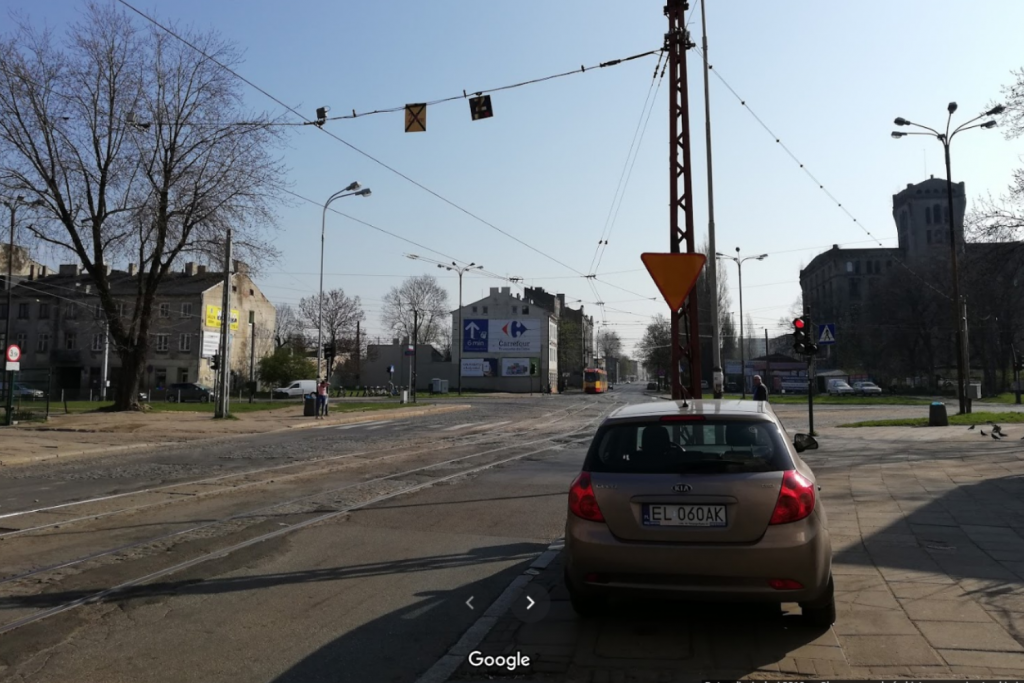 Od poniedziałku 22 marca na skrzyżowaniu ul. Kilińskiego i Przybyszewskiego w Łodzi rusza drugi etap remontu (fot. Google Maps) |wiadomości łódzkie|Łódź|TuŁódź