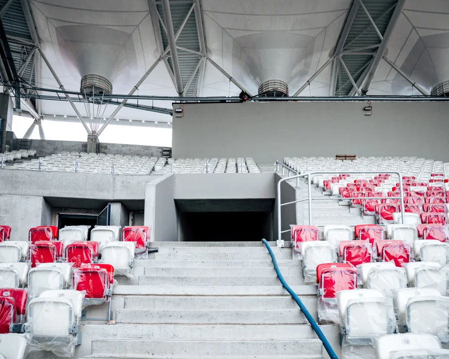 Postępy na budowie Stadionu im. Władysława Króla