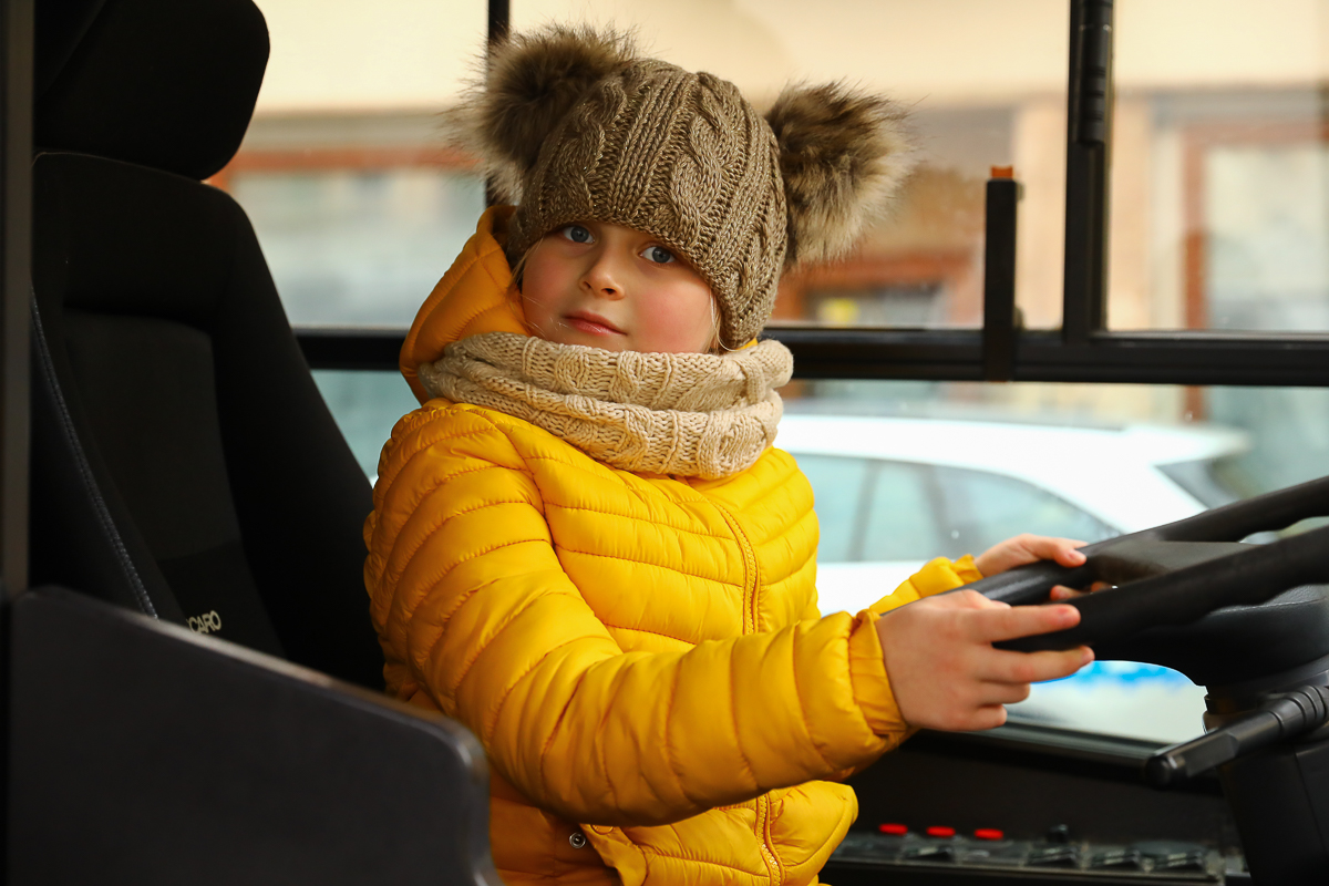 Najmłodszym mieszkańcom Łodzi szczególnie podobała się możliwość zwiedzenia starych tramwajów i autobusów