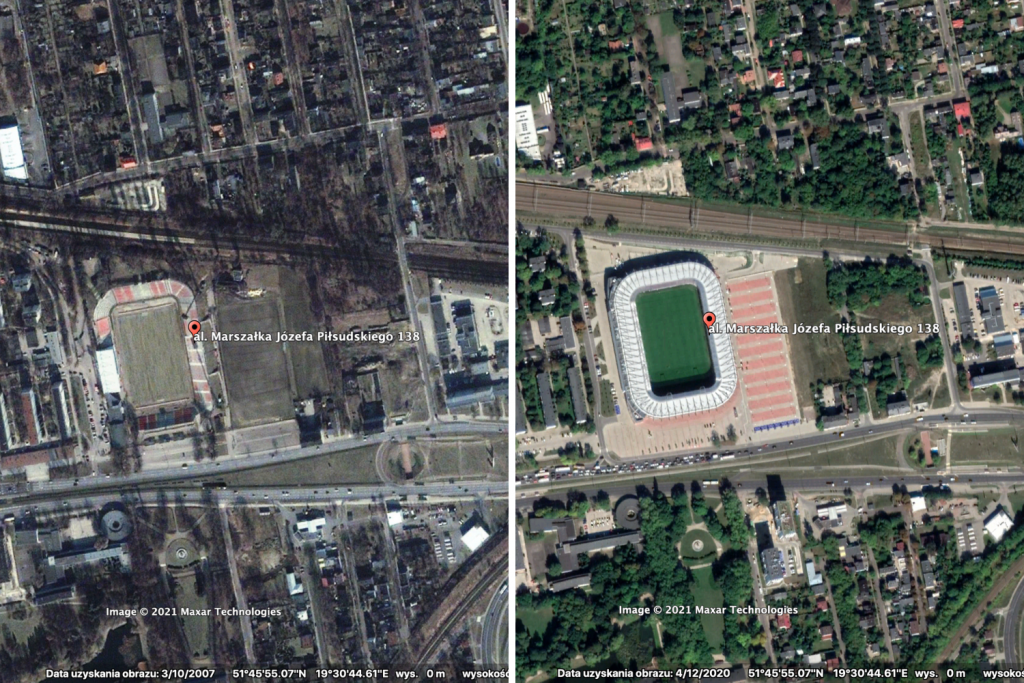 ŁÓDŹ. STADION WIDZEWA ŁÓDŹ. ROK 2007 | ŁÓDŹ. STADION WIDZEWA ŁÓDŹ. ROK 2019