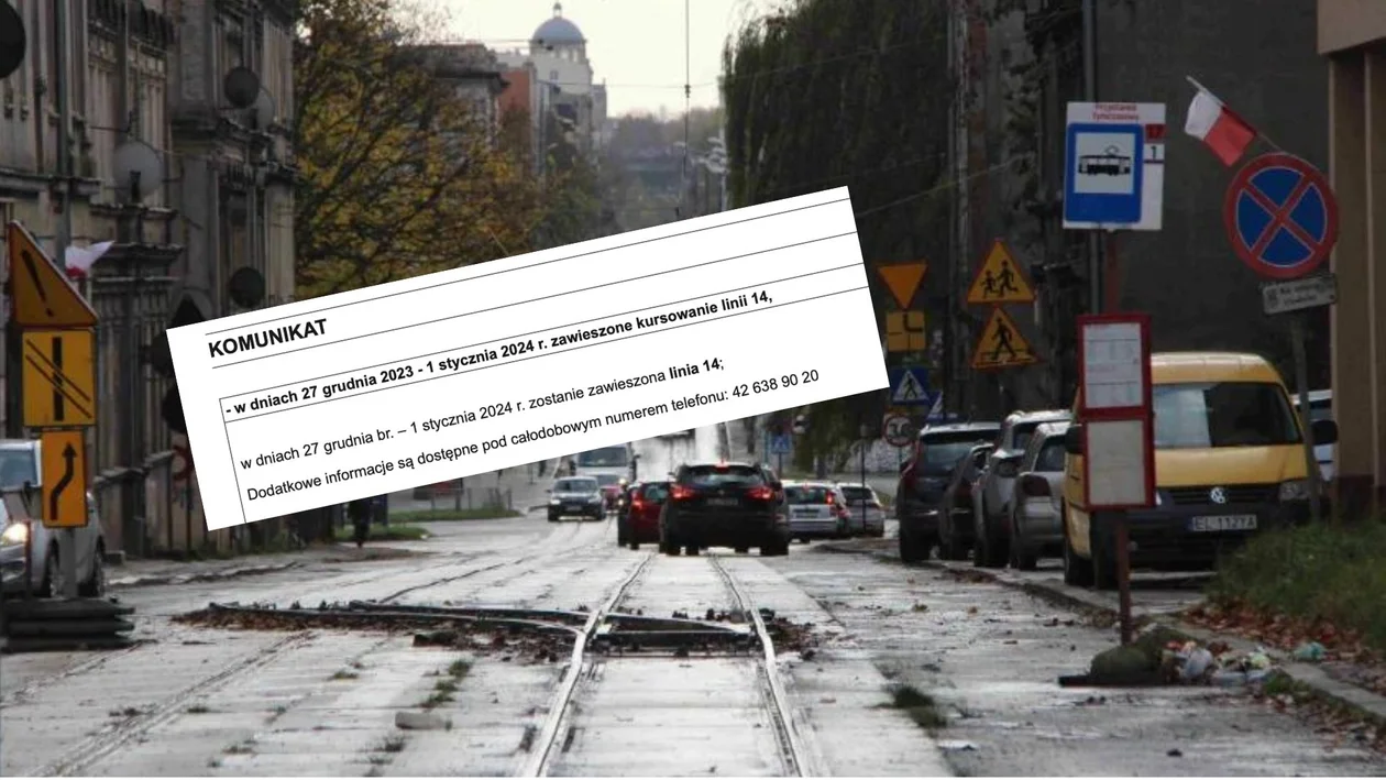 Tramwaj linii 14 przestaje jeździć. Zmiana już od 27 grudnia - Zdjęcie główne