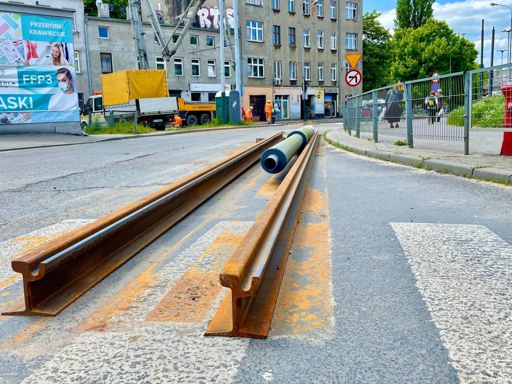 Remont torowiska na ul. Limanowskiego w Łodzi. Prace zakończą się wcześniej, niż zakładano (fot. MPK Łódź) |wiadomości łódzkie | Łódź | TuŁódź