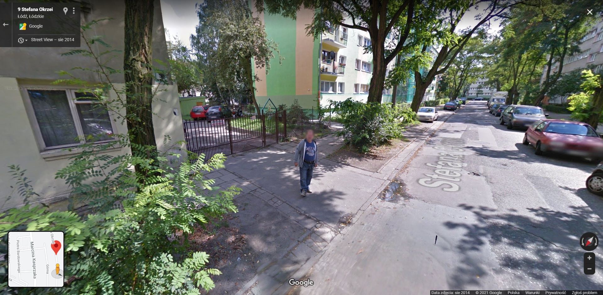 Mieszkańcy łódzkiego Polesia przyłapani przez Google Street View