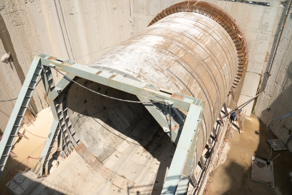 Tunel Łódź. Maszyna TBM zmierza w stronę dworca Łódź Fabryczna (fot. mat. prasowe / Grzegorz Biega)