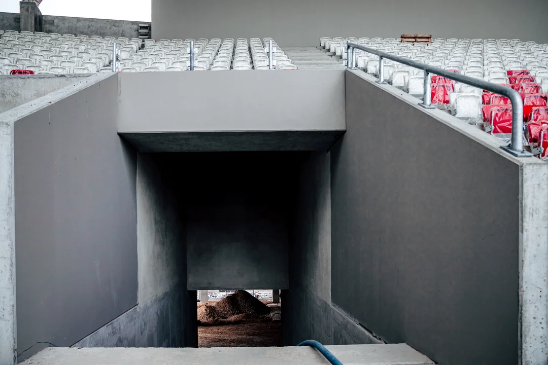 Postępy na budowie Stadionu im. Władysława Króla