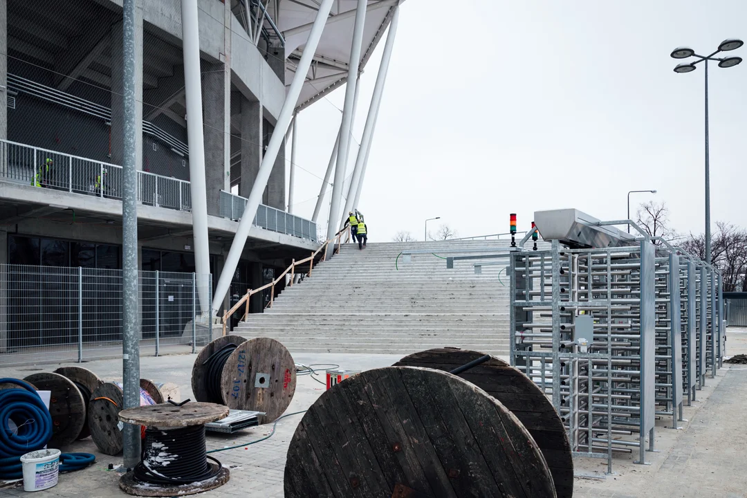 Postępy na budowie Stadionu im. Władysława Króla