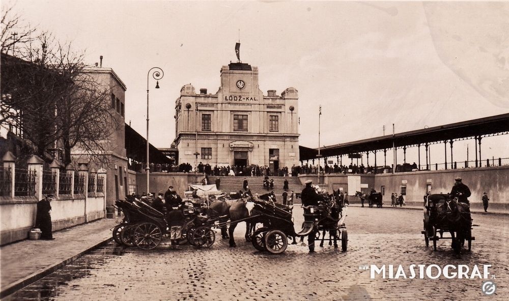 Łódź kaliska wtedy i teraz. Jak wyglądał archiwalny dworzec? Jak wygląda Kaliska w trakcie zmian? (fot. autor nieznany) |wiadomości łódzkie | Łódź | TuŁódź