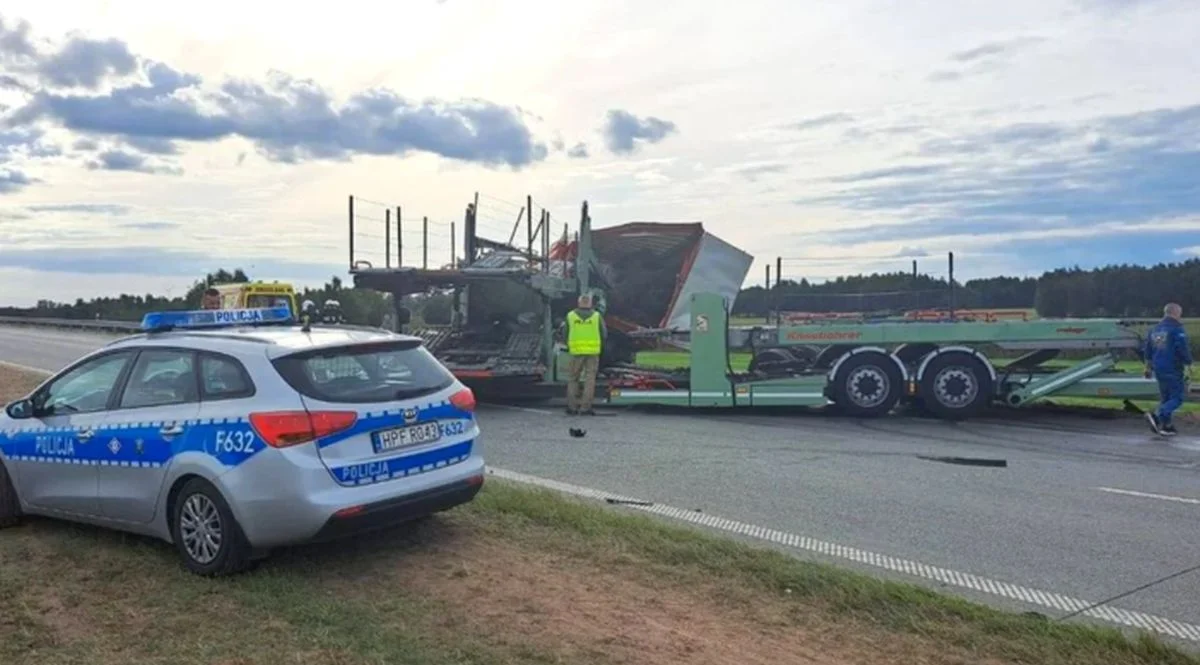 Śmiertelny wypadek na ekspresówce. Zginął młody mężczyzna - Zdjęcie główne