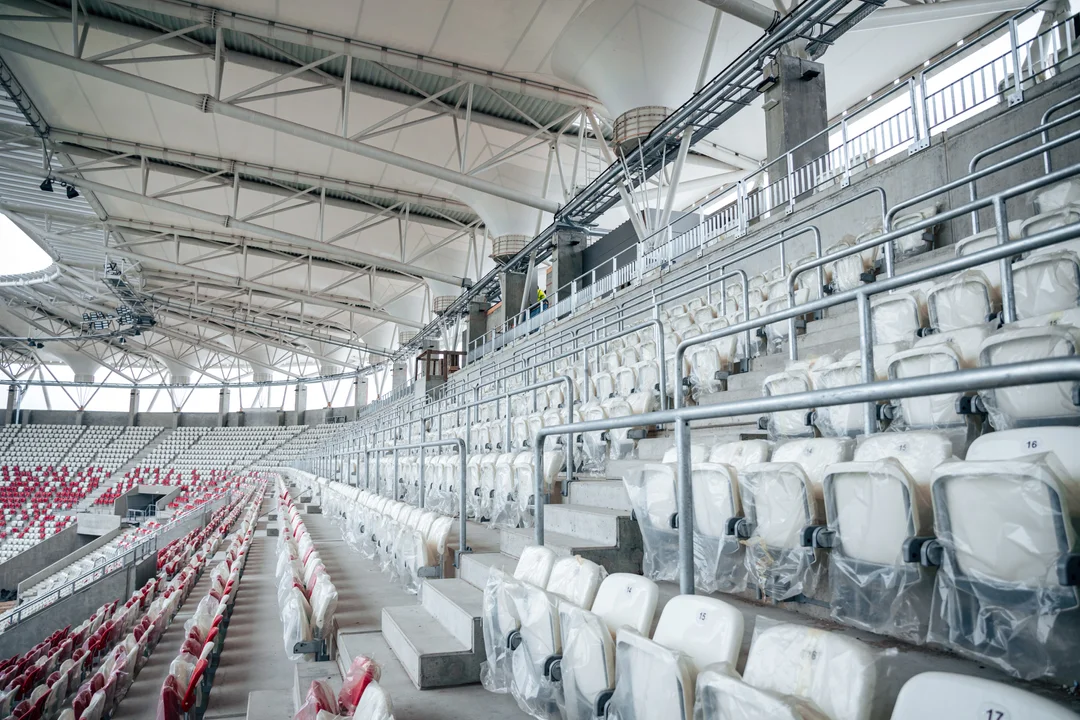 Postępy na budowie Stadionu im. Władysława Króla