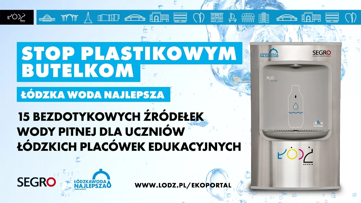 W piętnastu łódzkich szkołach pojawiły się zdroje z wodną pitną