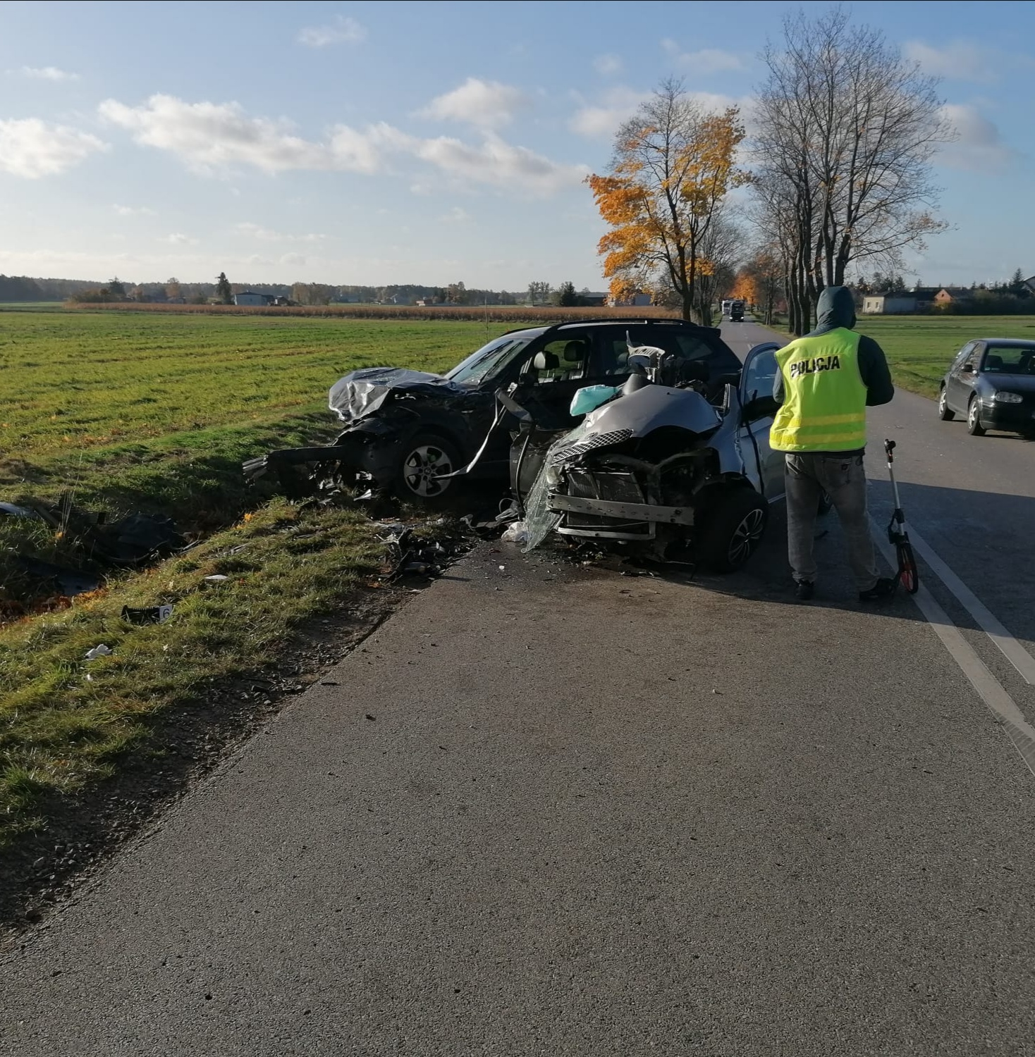 Wypadek w Wodzinie Majorackim. Nie żyje 20-letni mężczyzna