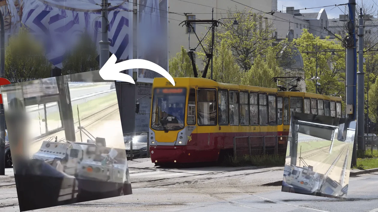 Zamiast patrzeć przed siebie, patrzył się w telefon. Tak prowadził rozpędzony tramwaj motorniczy MPK Łódź [WIDEO] - Zdjęcie główne