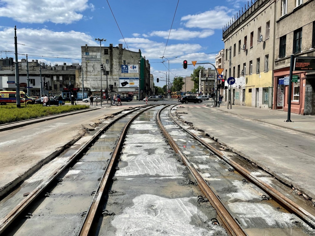 Remont torowiska na ul. Limanowskiego w Łodzi. Prace zakończą się wcześniej, niż zakładano (fot. MPK Łódź) |wiadomości łódzkie | Łódź | TuŁódź