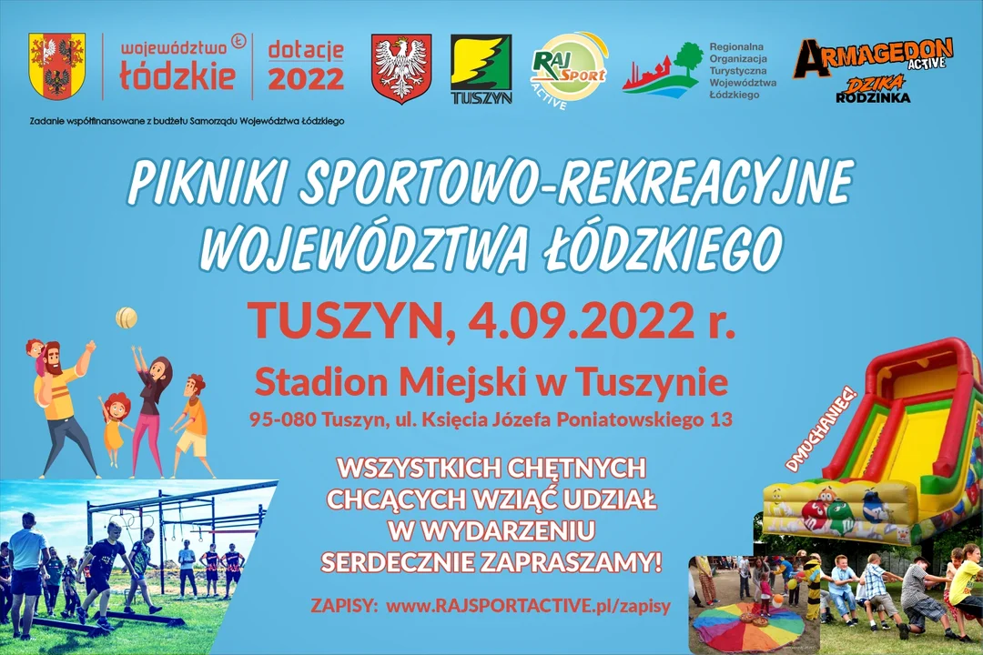 Zapraszamy na piknik sportowo-rekreacyjny Województwa Łódzkiego w Tuszynie - Zdjęcie główne