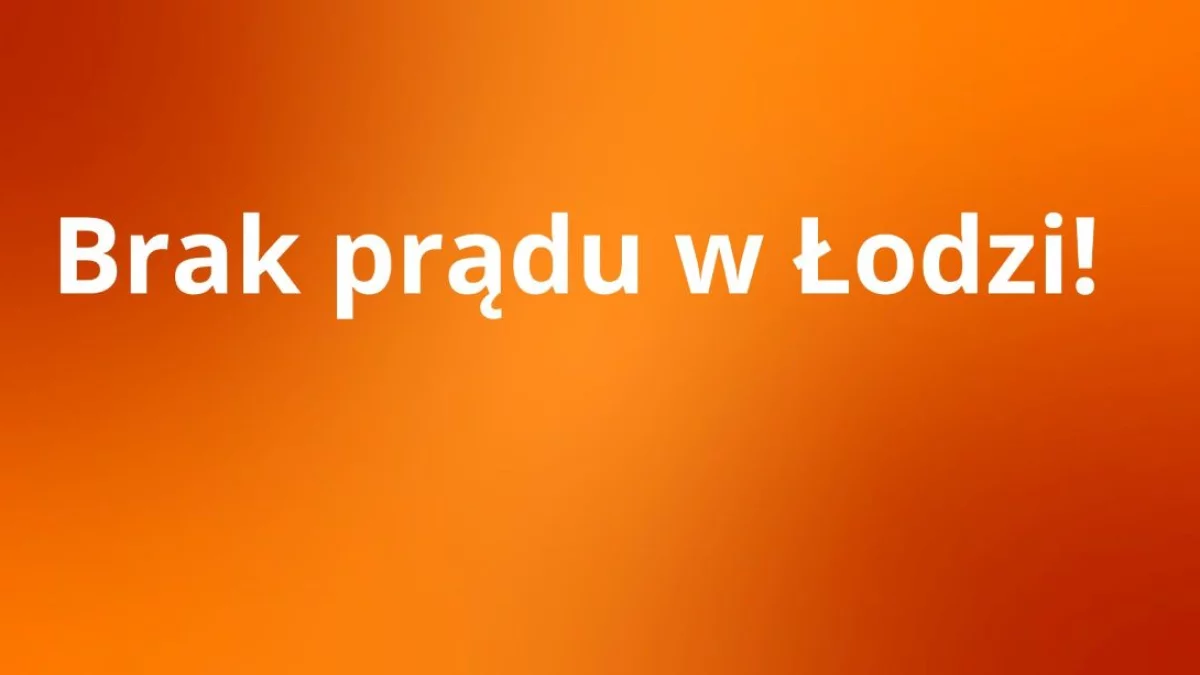 Problemy z prądem w centrum Łodzi. Wszystko przez upał