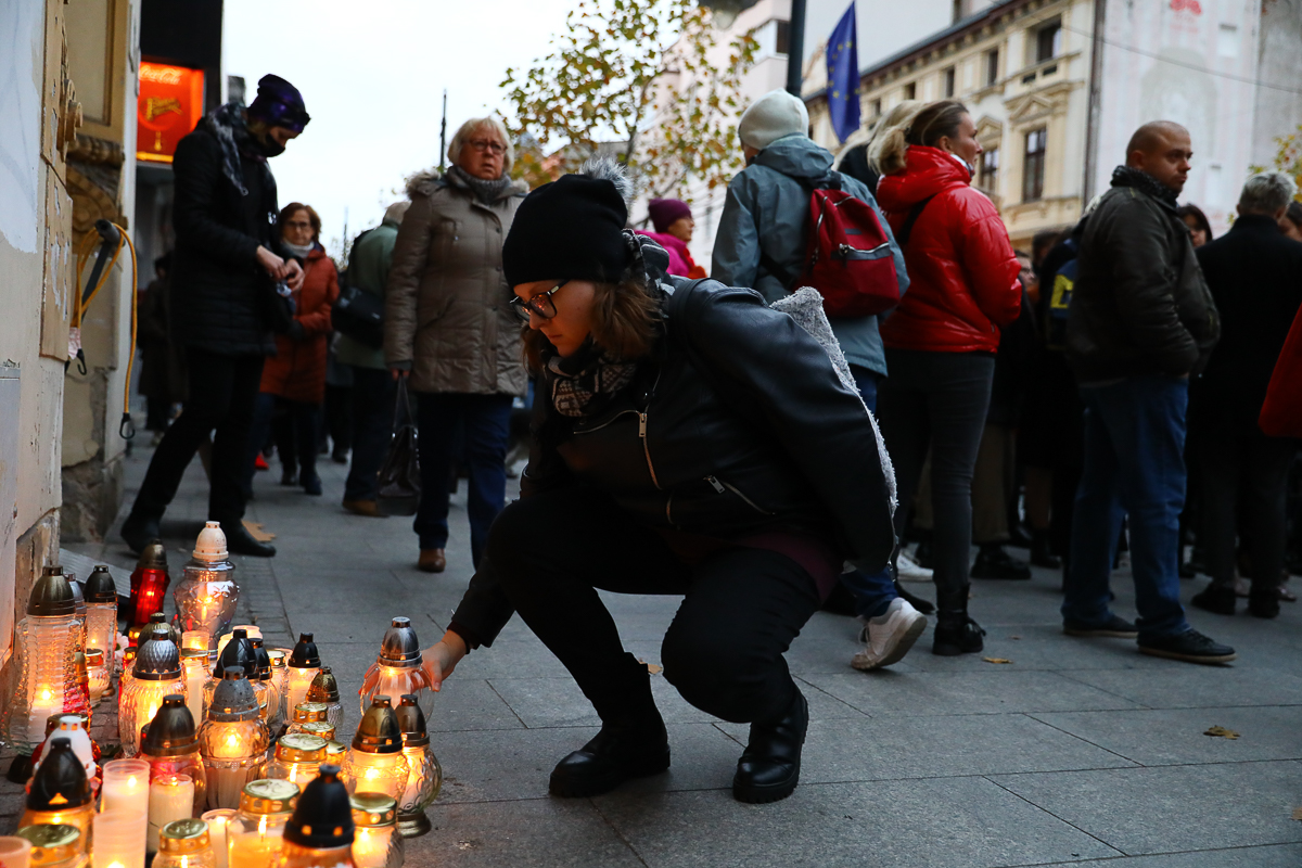 „Ani jednej więcej” - protest na Piotkowskiej w Łodzi