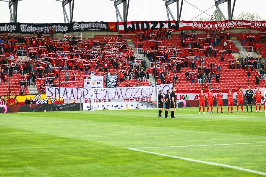 Widzew Łódź zdążył już ugościć swoich fanów. Jak wyglądał pierwszy mecz z udziałem publiczności w tym roku? (Fot. Michał Pietrzak/TuŁódź.pl)