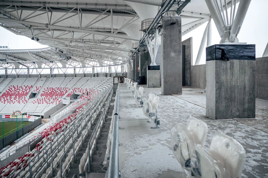 Postępy na budowie Stadionu im. Władysława Króla