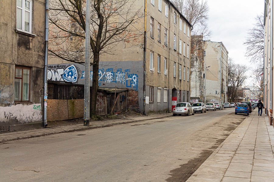 Łódź. Niebezpieczne ulice w Łodzi. Ulica Berlińskiego Łódź (fot. TuŁódź.pl)