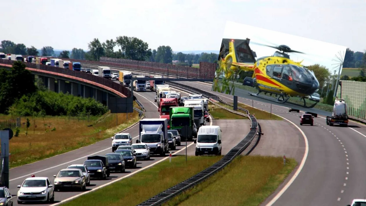 PILNE! Śmiertelny wypadek na autostradzie A2. Droga całkowicie zablokowana w kierunku Poznania - Zdjęcie główne