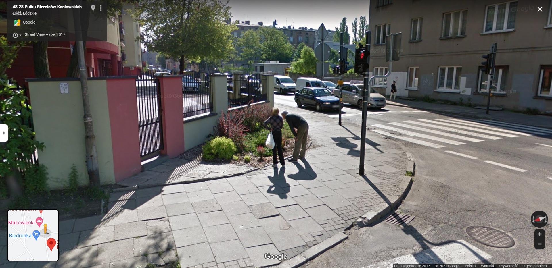 Mieszkańcy łódzkiego Polesia przyłapani przez Google Street View