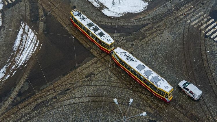 Uwaga - całkowite wyłączenie ruchu tramwajowego. Na skrzyżowaniu ul. Kilińskiego-Przybyszewskiego rozpocznie się kolejny etap prac - Zdjęcie główne