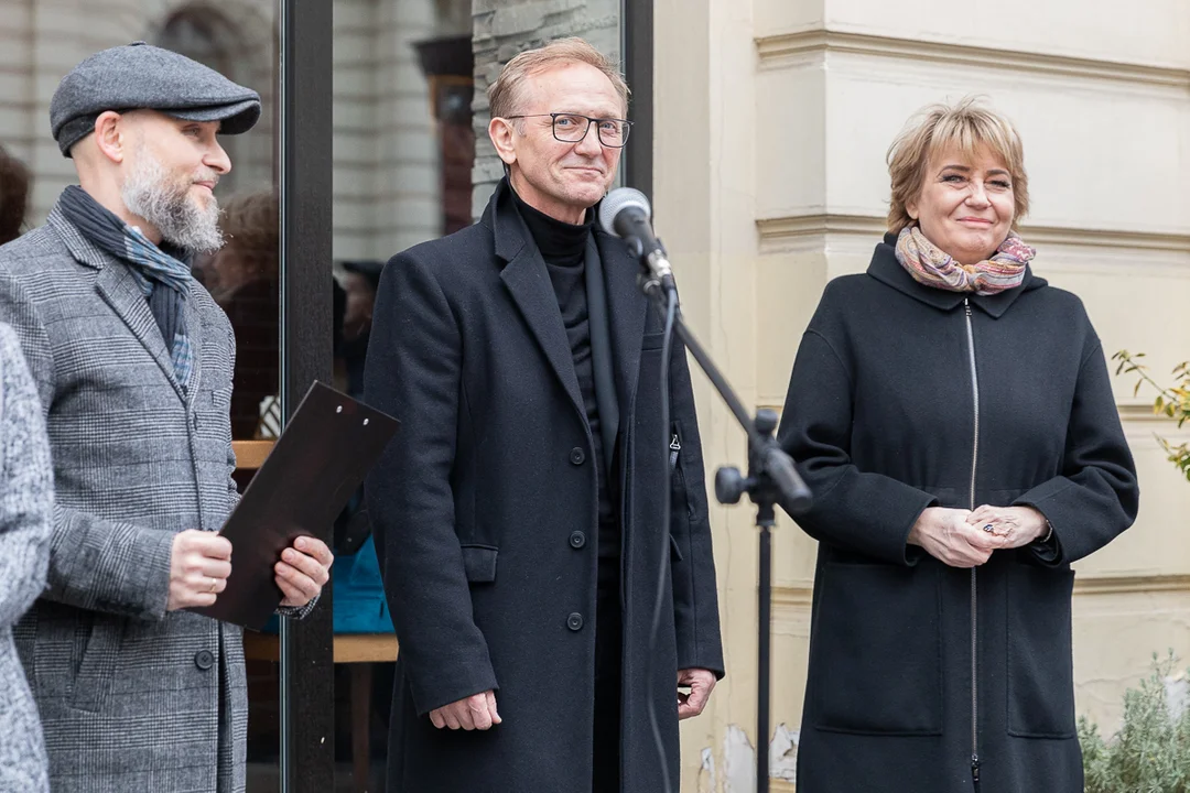 Andrzej Chyba odsłonił swoją gwiazdę w Łódzkiej Alei Gwiazd