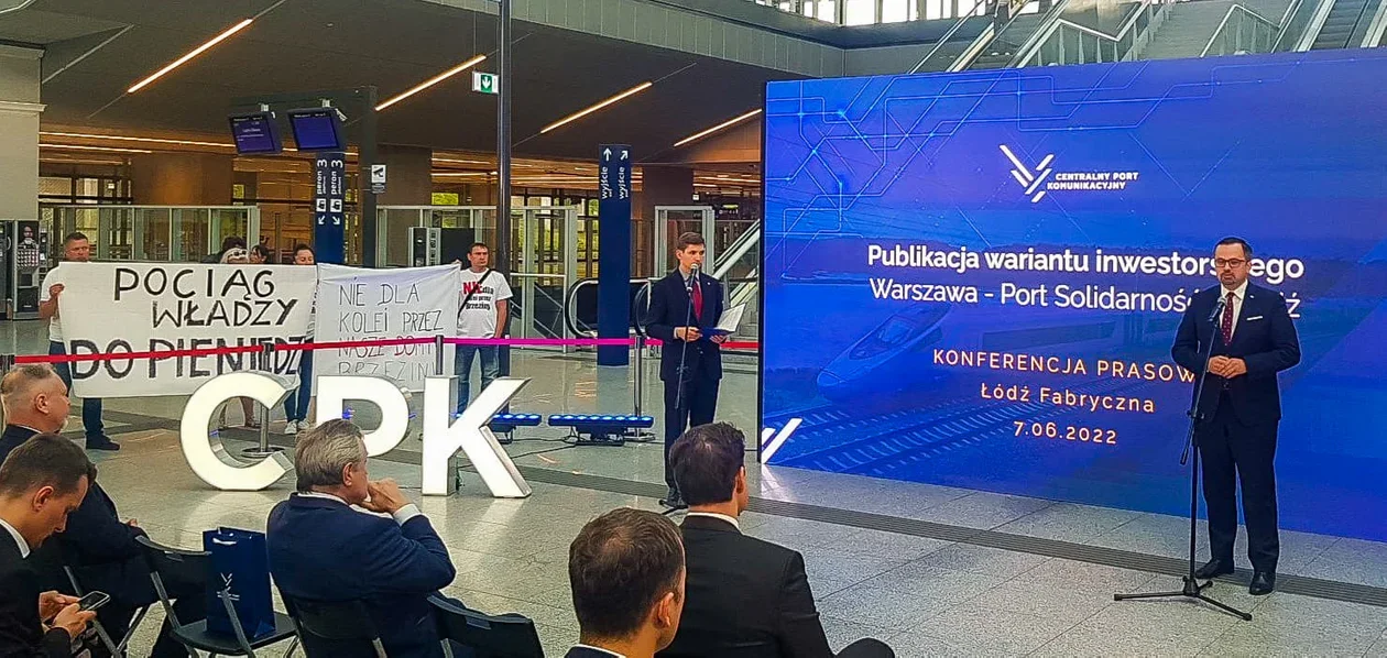 Konferencja prasowa na dworcu Fabrycznym - zapowiedz tras KDP