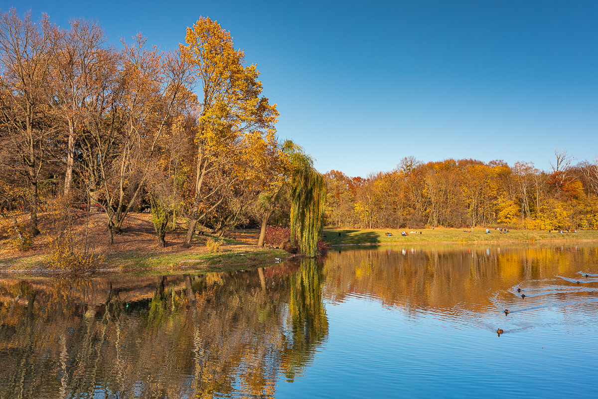 Łódzki park na Zdrowiu zachwyca jesienią