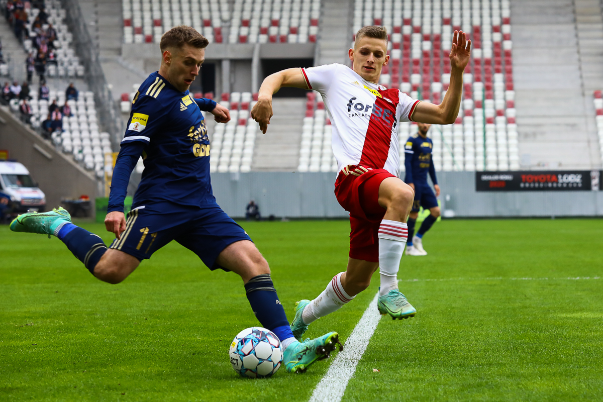 ŁKS Łódź - Arka Gdynia. Mecz 13. kolejki Fortuna 1 Ligi