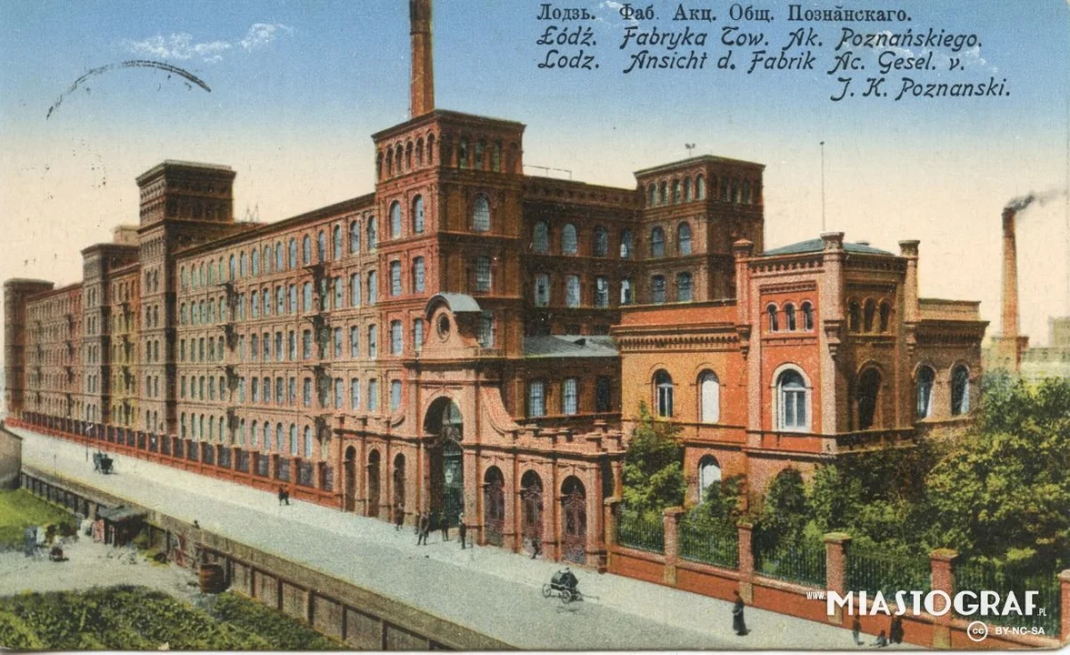 ul. Ogrodowa 17, Fabryka Izraela Poznańskiego, (ok. 1895)