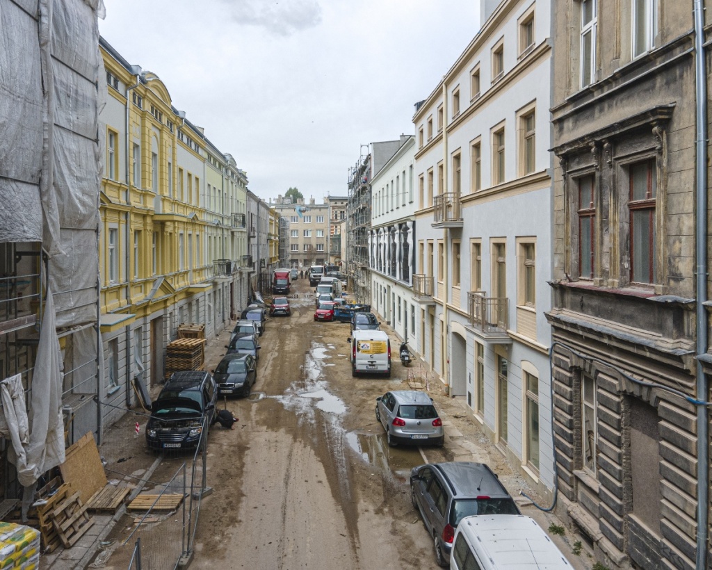 Włókiennicza Łódź. Połowa prac remontowych na zabytkowej ulicy została już wykonana (fot. UMŁ) |wiadomości łódzkie | Łódź | TuŁódź