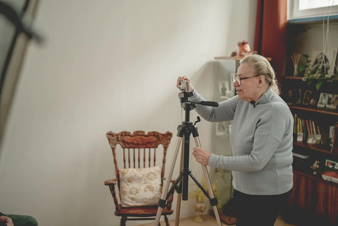 Pani Jadwiga prowadzi zakład fotograficzny na łódzkiej Retkini
