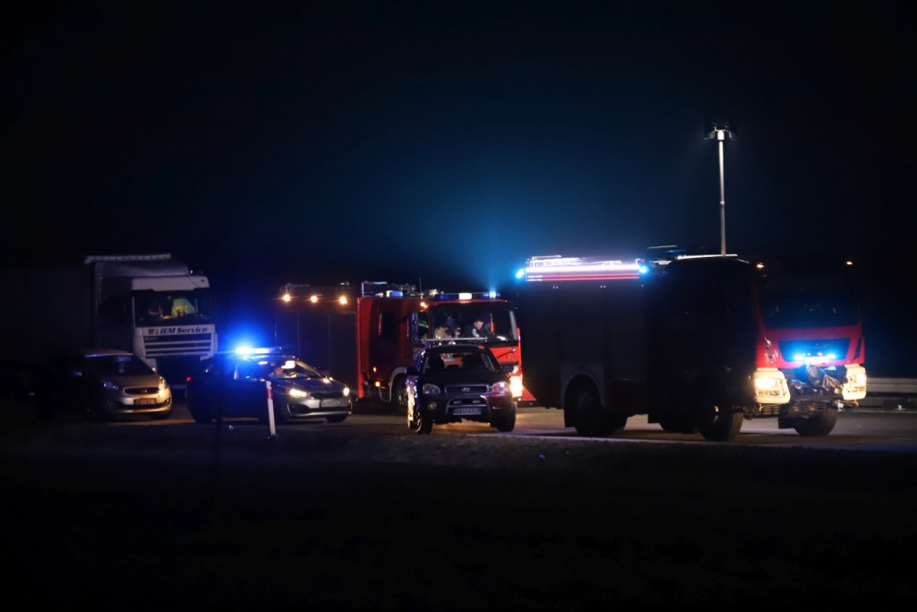 Śmiertelny wypadek pod Kutnem. Zginął kierowca, który jechał pod prąd (fot. Bartosz Nowak / KCI)