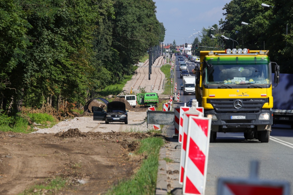 MPK Łódź. Remont torowiska na Helenówku. Kiedy tramwajem pojedziemy do Zgierza? (fot. mat. prasowe)